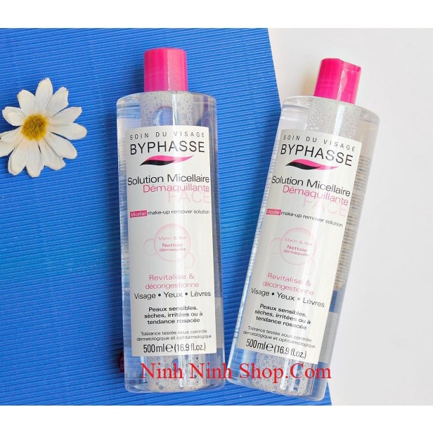 Nước tẩy trang không cồn cho da mụn da dầu dưỡng ẩm 3 in 1 500ml BYPHASSE NTT07_hakio.offical | BigBuy360 - bigbuy360.vn