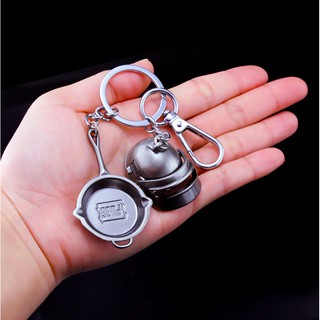 Móc Khóa PUBG - Combo Mũ 3 + Chảo
