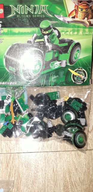 Lắp ráp 1 hộp LegoNinja Xe mô tô bánh lớn 531 bằng nhựa ABS