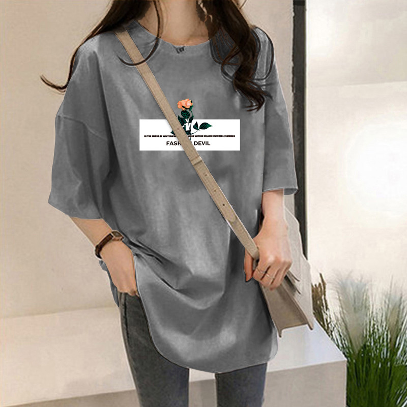 NRVP Áo Thun Ngắn Tay Dáng Rộng Thời Trang Cho Nữ