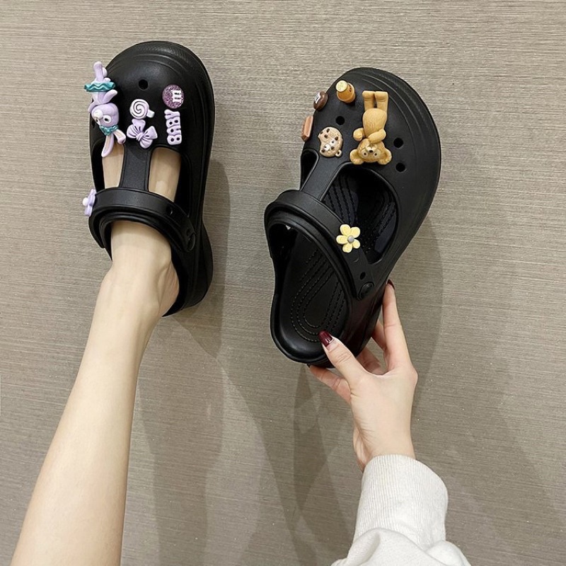 Dép sục nữ Cross Sandal đế cao