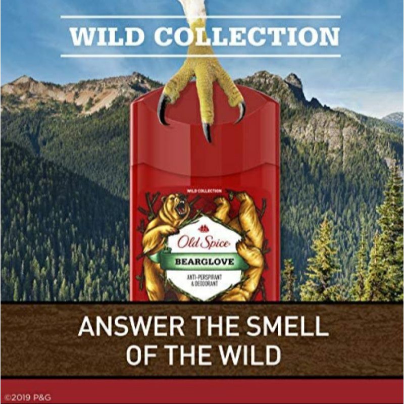 COMBO Lăn khử mùi OLD SPICE BEARGLOVE ( 73g × 2 ) Hàng Mỹ