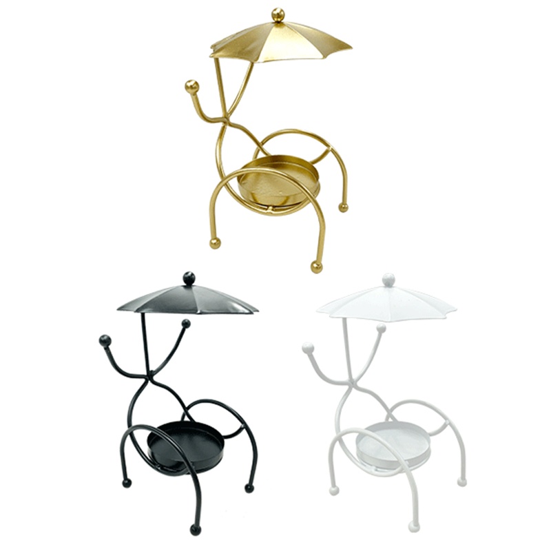 Giá Đỡ Nến Hình Ghế Bãi Biển Mini Bằng Sắt Rèn Luyện Trang Trí Nhà Cửa / Sự Kiện