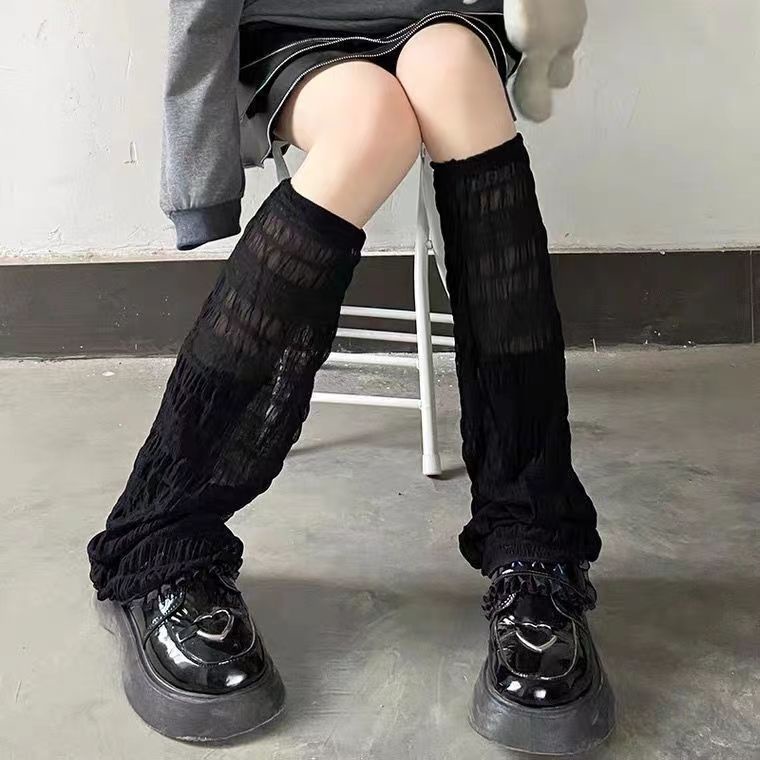 Y2k JK Vớ Dài Qua Gối Bằng Nylon Mỏng Giữ Ấm Chân Phong Cách Lolita Nhật Bản Ngọt Ngào Cho Nữ Cosplay Punk