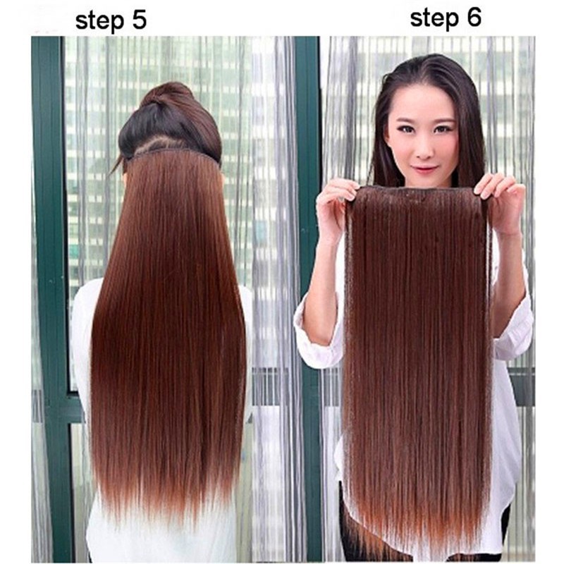Tóc giả nối dài thẳng mượt cho nữ