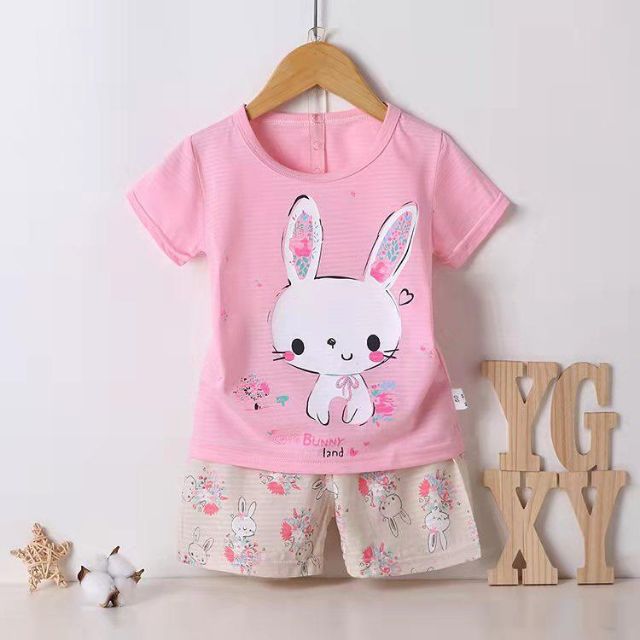 Bộ cotton sợi TRE size nhỡ xuất Hàn cho bé