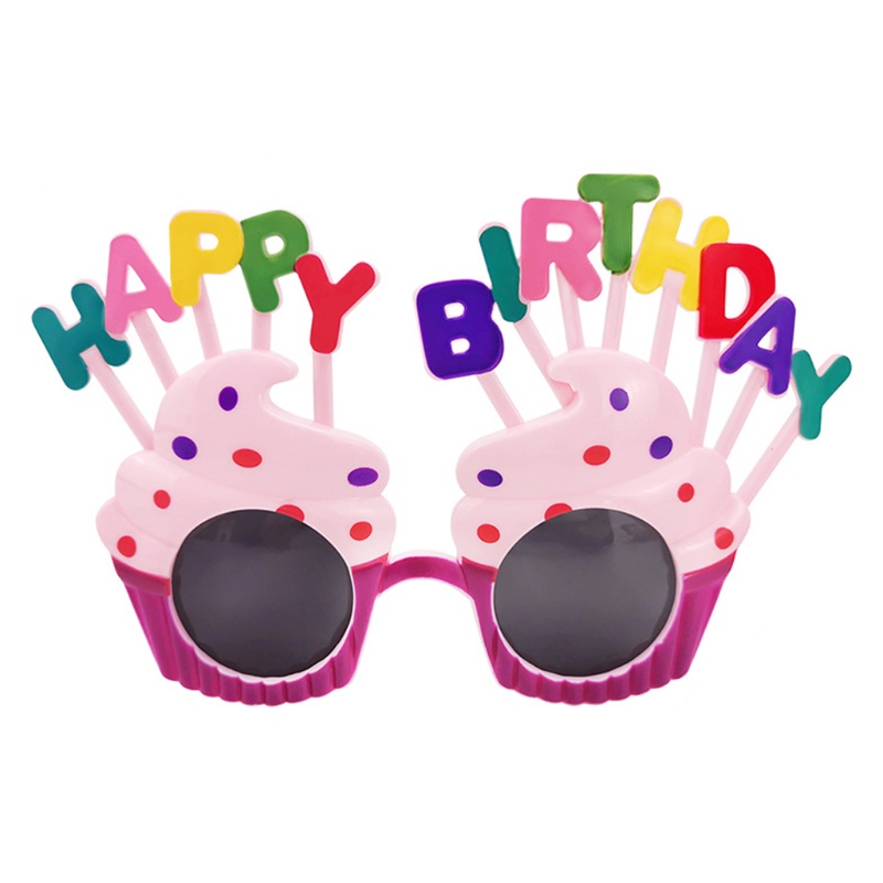 Mắt kính họa tiết chữ Happy Birthday độc đáo cho người lớn và trẻ em
