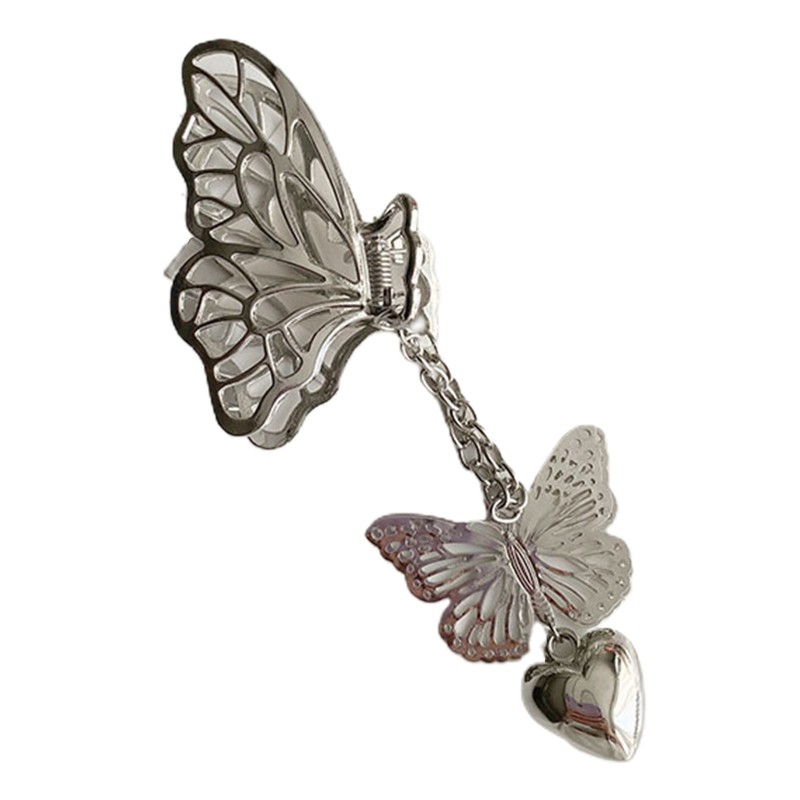 Kẹp Tóc Kim Loại Hình Bướm Thanh Lịch Cho Nữ