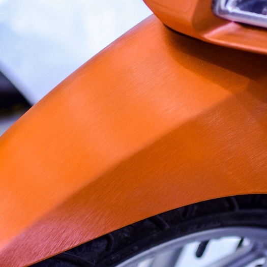 Tem Trùm Vision Màu Cam Nhôm Xước Cao Cấp