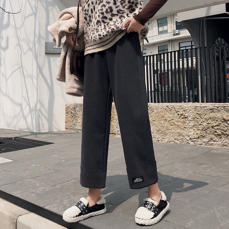 NRVP Quần dài ống rộng phong cách Hàn Quốc