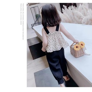Bộ Chấm Bi Hai Dây Bé Gái