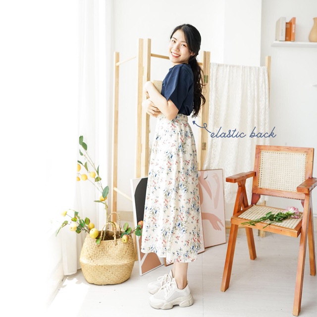 Chân váy cạp phẳng 4cm Floral Skirts Betterista | BigBuy360 - bigbuy360.vn
