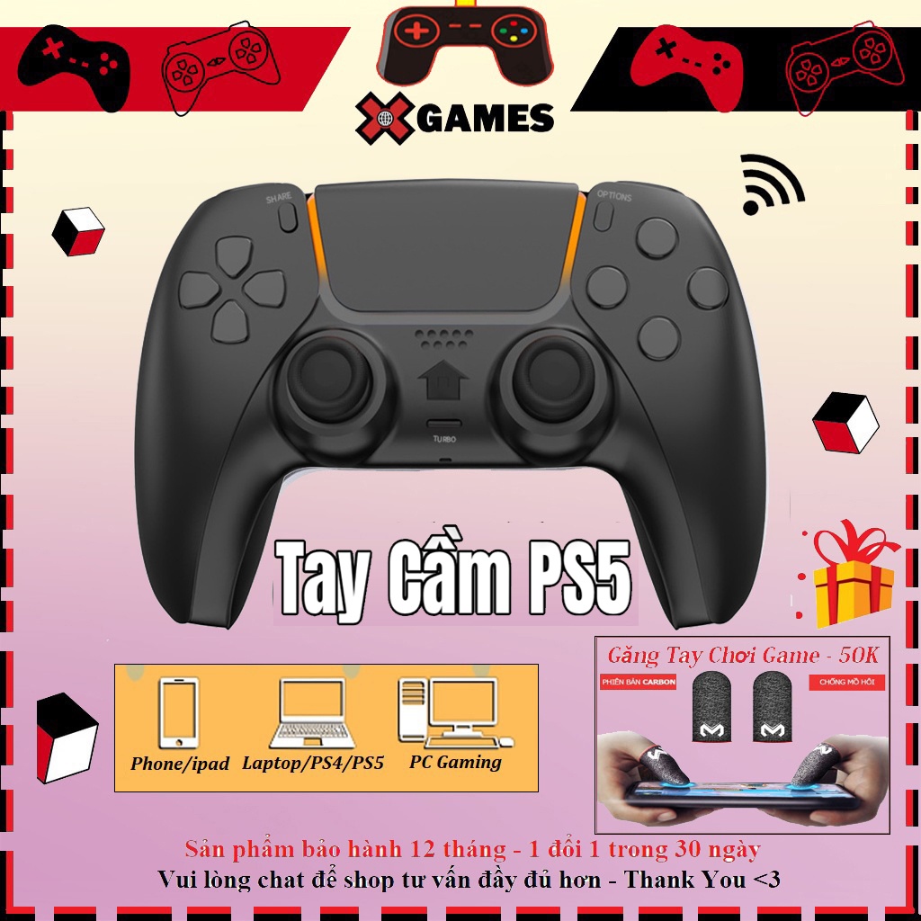 🔥PS5 Tay Cầm Hà Nội🔥Tay Cầm PS5 Không Dây Bluetooth Cho PC / Laptop / Điện Thoại Android / TV Android / TV / IOS / PS4