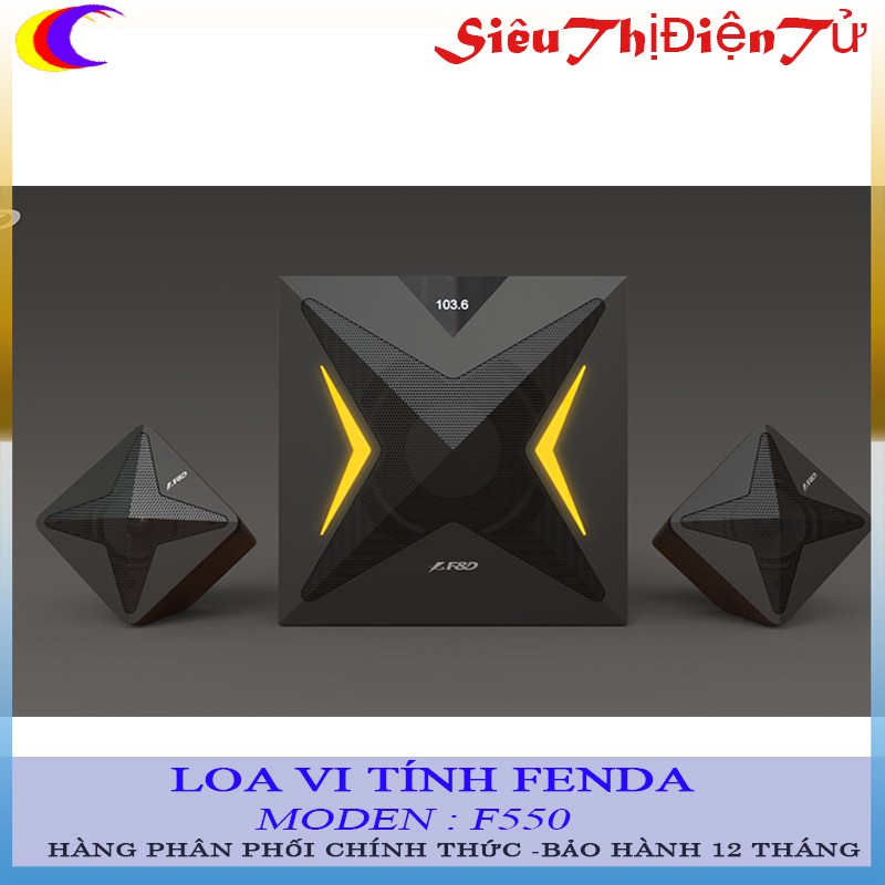 Loa vi tính Fenda F550 chính hãng - Loa bluetooth hỗ trợ USB thẻ nhớ TF đài FM