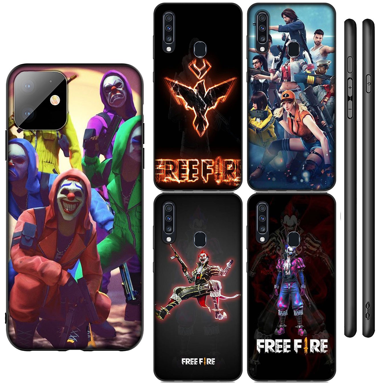 Samsung Galaxy S21 Ultra S8 Plus F62 M62 A2 A32 A52 A72 S21+ S8+ S21Plus Casing Soft Silicone Free fire Game Phone Case
