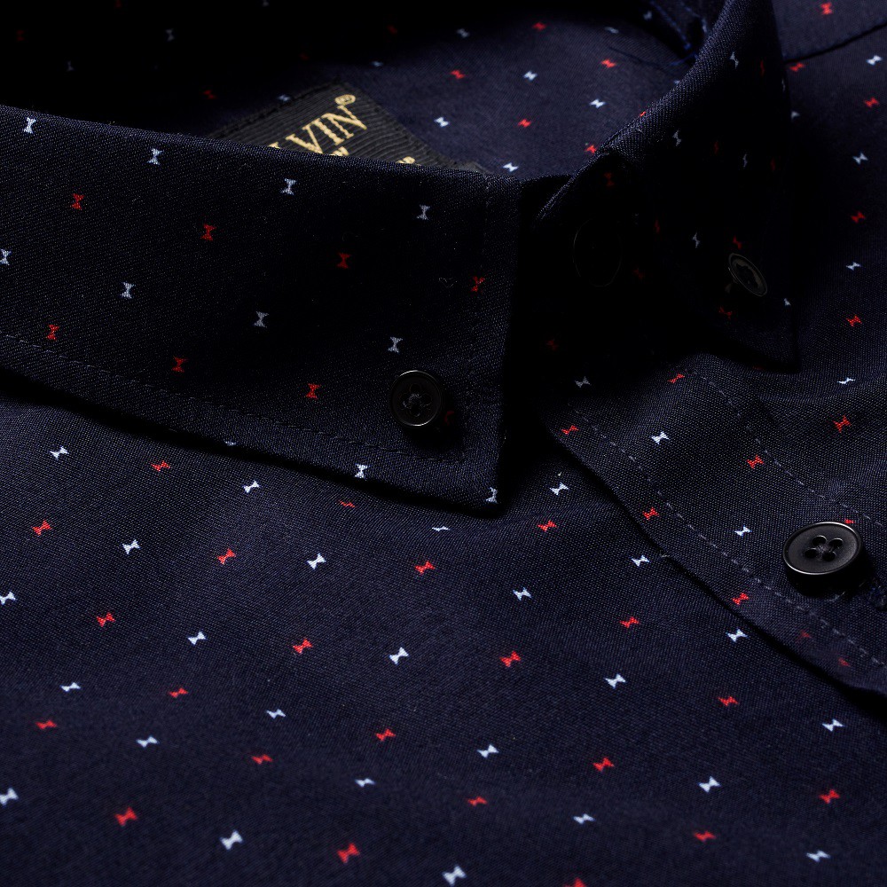 Áo sơ mi nam Galvin họa tiết dài tay chất cotton co giãn form ôm SMGV137 - Leo Vatino | BigBuy360 - bigbuy360.vn
