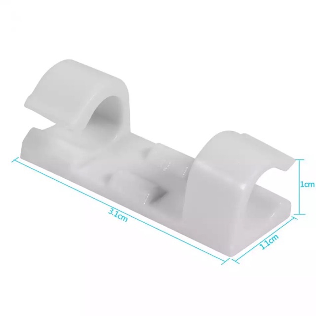 Bộ 20 dụng cụ cố định dây cáp bằng nhựa thiết kế tiện lợi