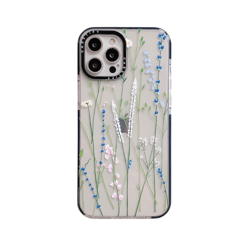 Ốp Điện Thoại Tpu Trong Suốt In Hình Cây Hoa Cho iPhone 15 14 13 12 11 Pro Max Mini X XS XR 6 6s 7 8 Plus