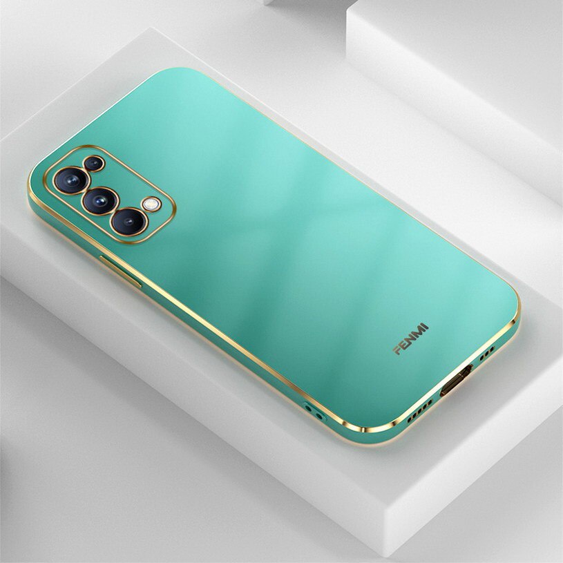 Ốp điện thoại mạ chống sốc thời trang dành cho OPPO Reno 4 4Z 4 Pro A74 4G Reno 6Z 5G