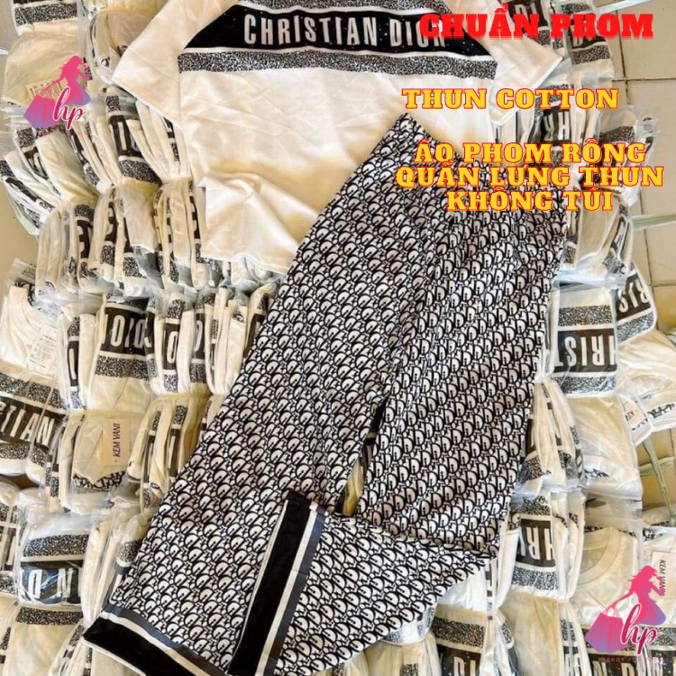 Set đồ bộ nữ sang chảnh áo tay ngắn phom rộng kèm quần dài in họa tiết kiểu hàn quốc tôn dáng mặc nhà đi chơi dạo aloha