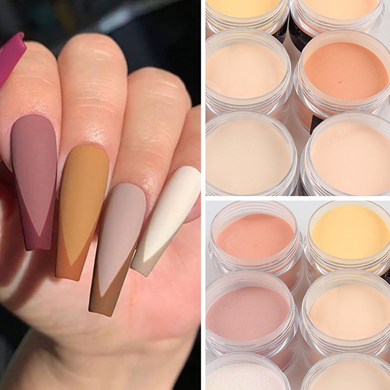 RIKONKA 15G Nude Acrylic Bột Móng Tay Nghệ Thuật 3D Họa Tiết Hoa Khắc Sắc Tố Chất Liệu Chuyên Nghiệp Làm Móng Tay Thiết Kế Trang Trí Vật Dụng