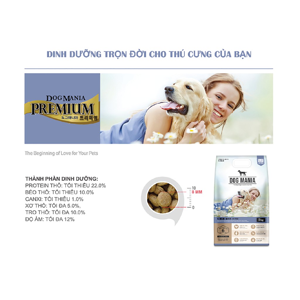 [800g] COMBO THỨC ĂN HẠT CHO CHÓ DOG MANIA (HÀN QUỐC) ( Thức Ăn Khô,Thức Ăn Hạt, Cám Chó)