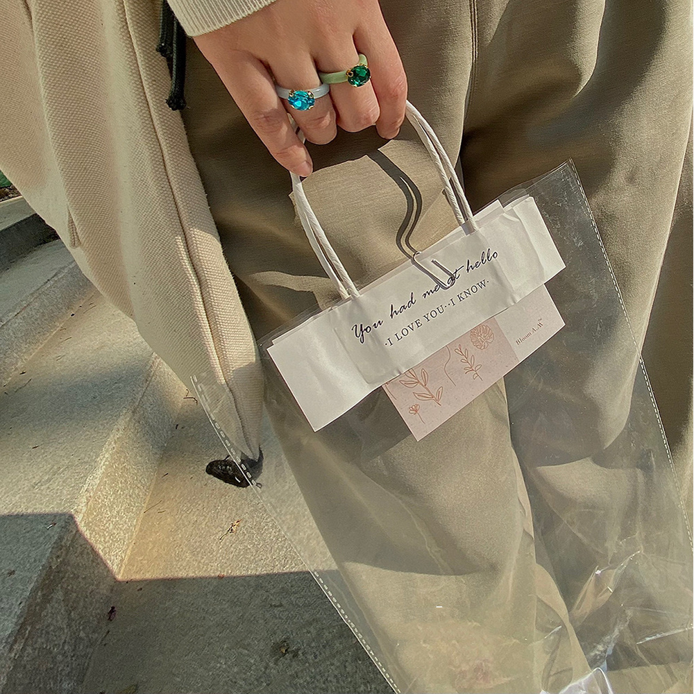 Nhẫn Đính Đá Resin Nhiều Màu Phong Cách Cổ Điển Sáng Tạo Cho Nữ