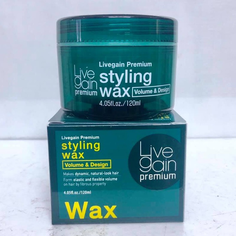 Wax mềm LiveGain Styling xanh tạo kiểu tóc nam 120ml (KOREA)