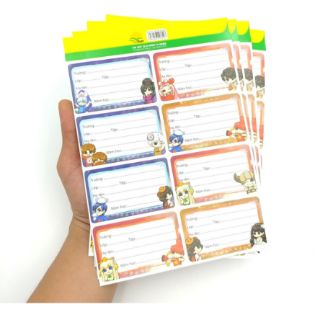 Nhãn vở Lớp Học Mật Ngữ