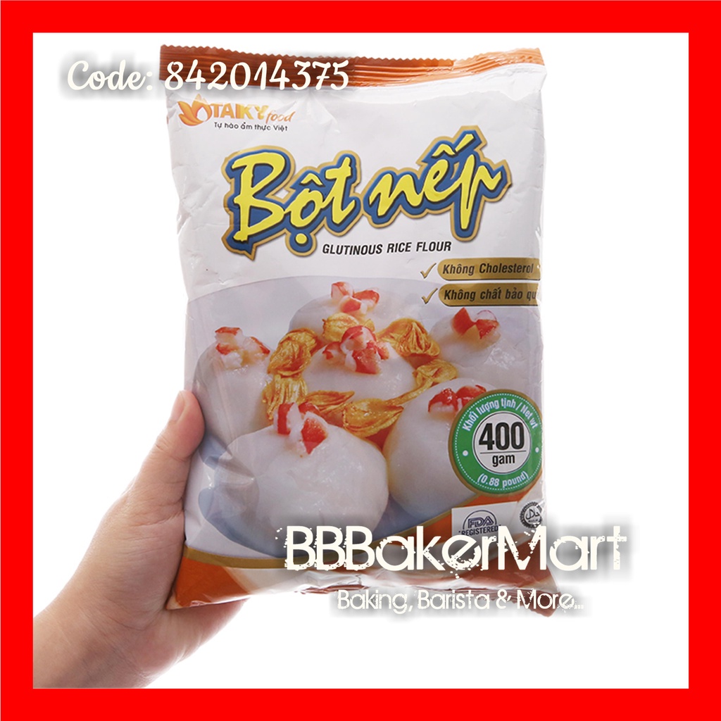 400gr - Bột NẾP hiệu Tài Ký - Gói nhỏ 400gr