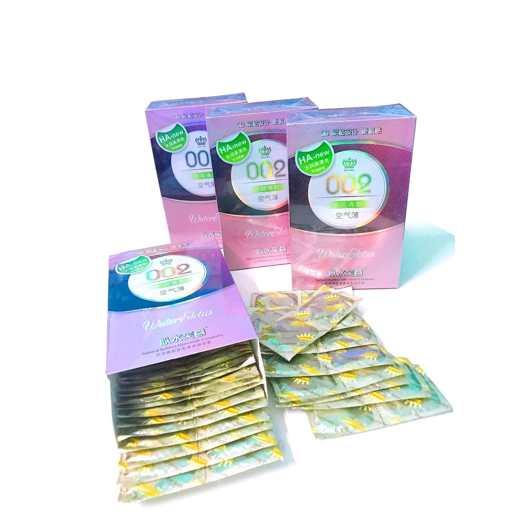 Bao cao su 002_Hộp 100 chiếc_Hàng nội địa Trung