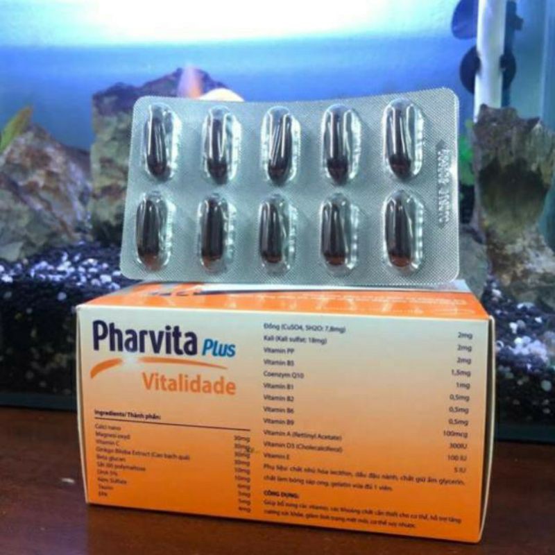 Pharvita plus bổ sung viatamin và dưỡng chất hộp 60v