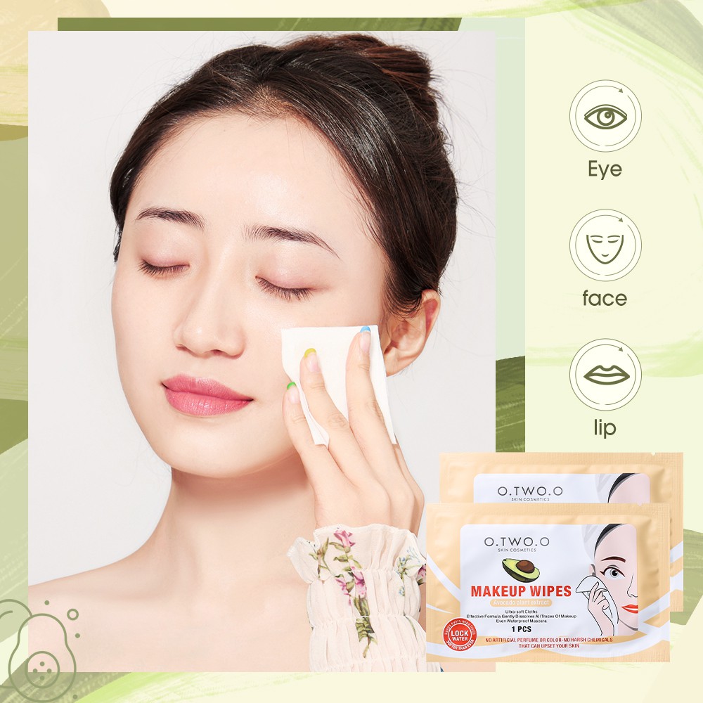 Bông Tẩy Trang O.two.o Sn002 Chiết Xuất Từ Trái Bơ Tiện Dụng 15X20cm