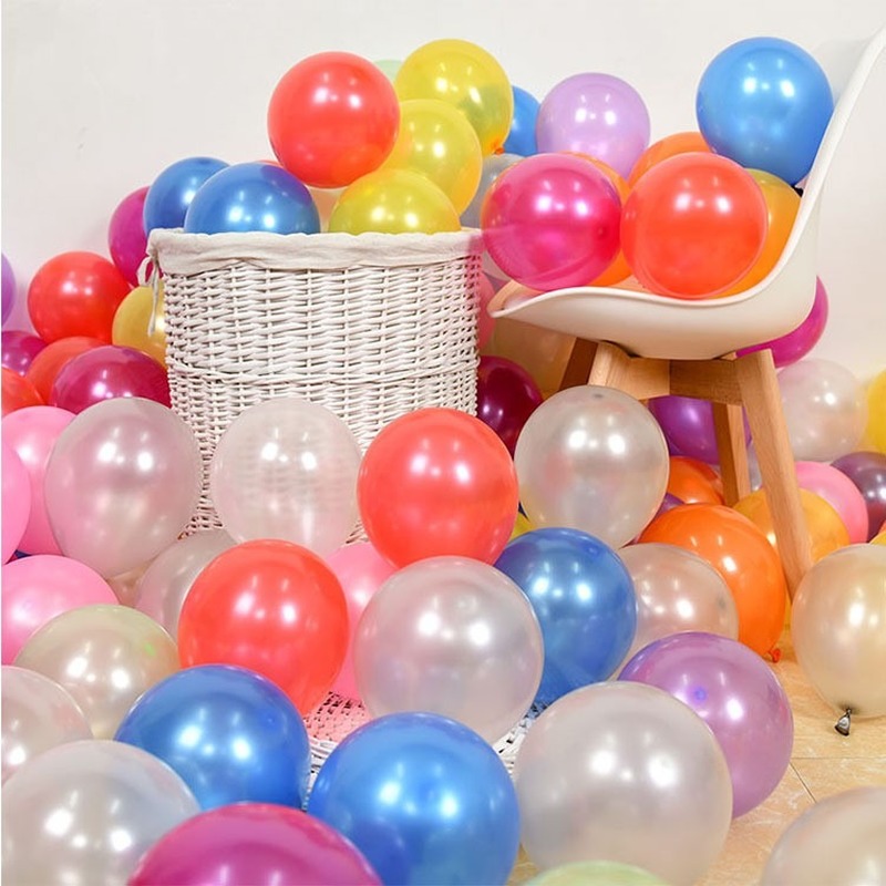 Set 20 Bong Bóng Cao Su 10 Inch Trang Trí Tiệc Sinh Nhật