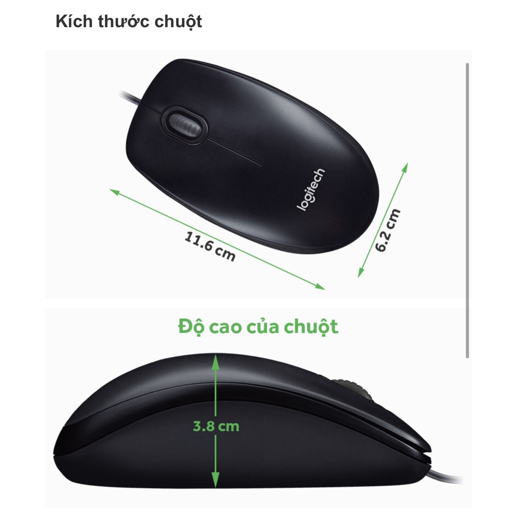 Chuột Logitech M100R- Hàng chính hãng