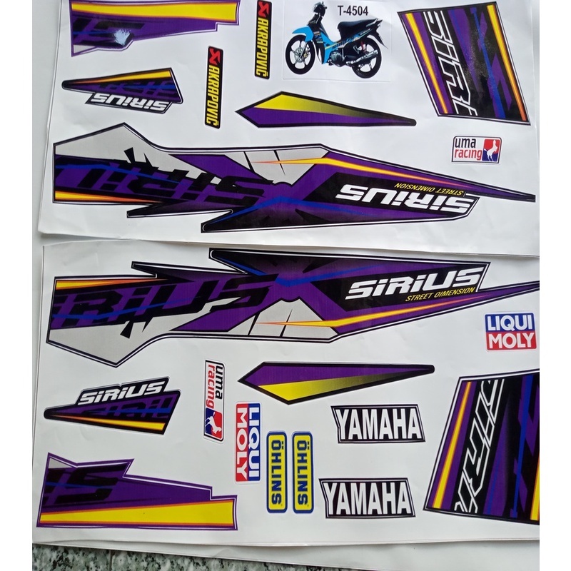 (quá rẻ) trọn bộ tem xe sirius RC