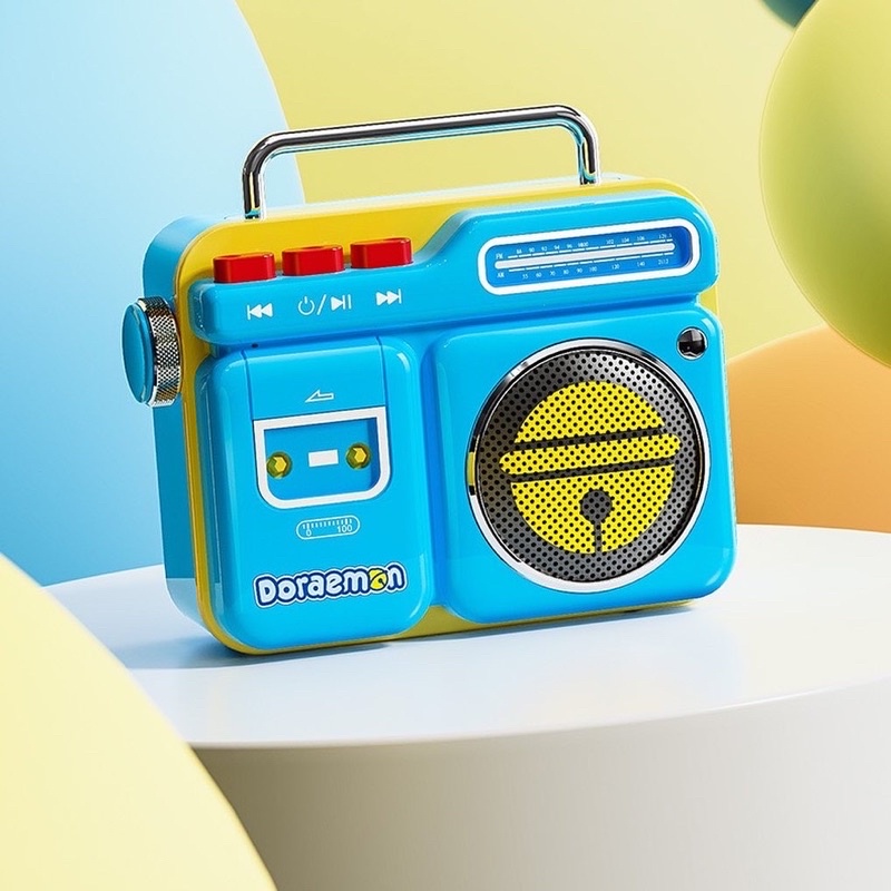 Loa Bluetooth Không Dây Mini Siêu Trầm Hình Doraemon Sử Dụng Ngoài Trời 5.0