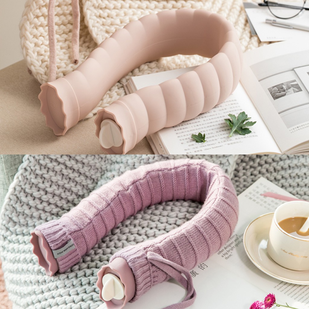 Xiaomi Youpin Jordan&amp;Judy Máy chườm nước nóng bằng silicon hình chữ U tiện dụng làm ấm cổ 710ml From