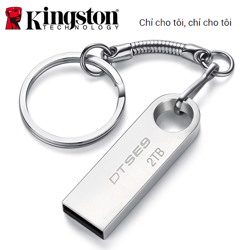Usb 2.0 Kingston SE9 64GB 1TB 2TB thiết kế vỏ kim loại chống nước hiệu quả