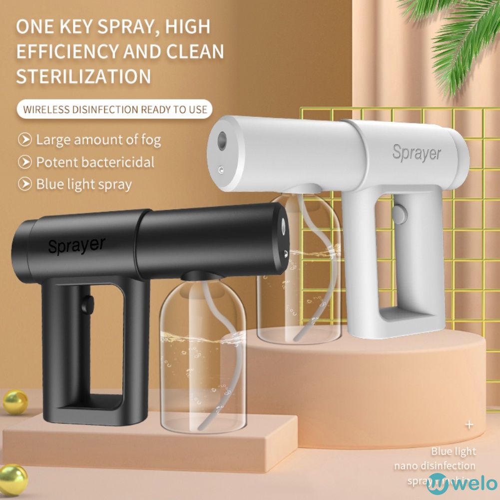 ✈Ready 280ML Súng xịt khuẩn súng khử khuẩn khử trùng nano xịt diệt khuẩn xịt khử khuẩn Súng phun khử trùng diệt khuẩn NANO tia uv cao cấp welo2