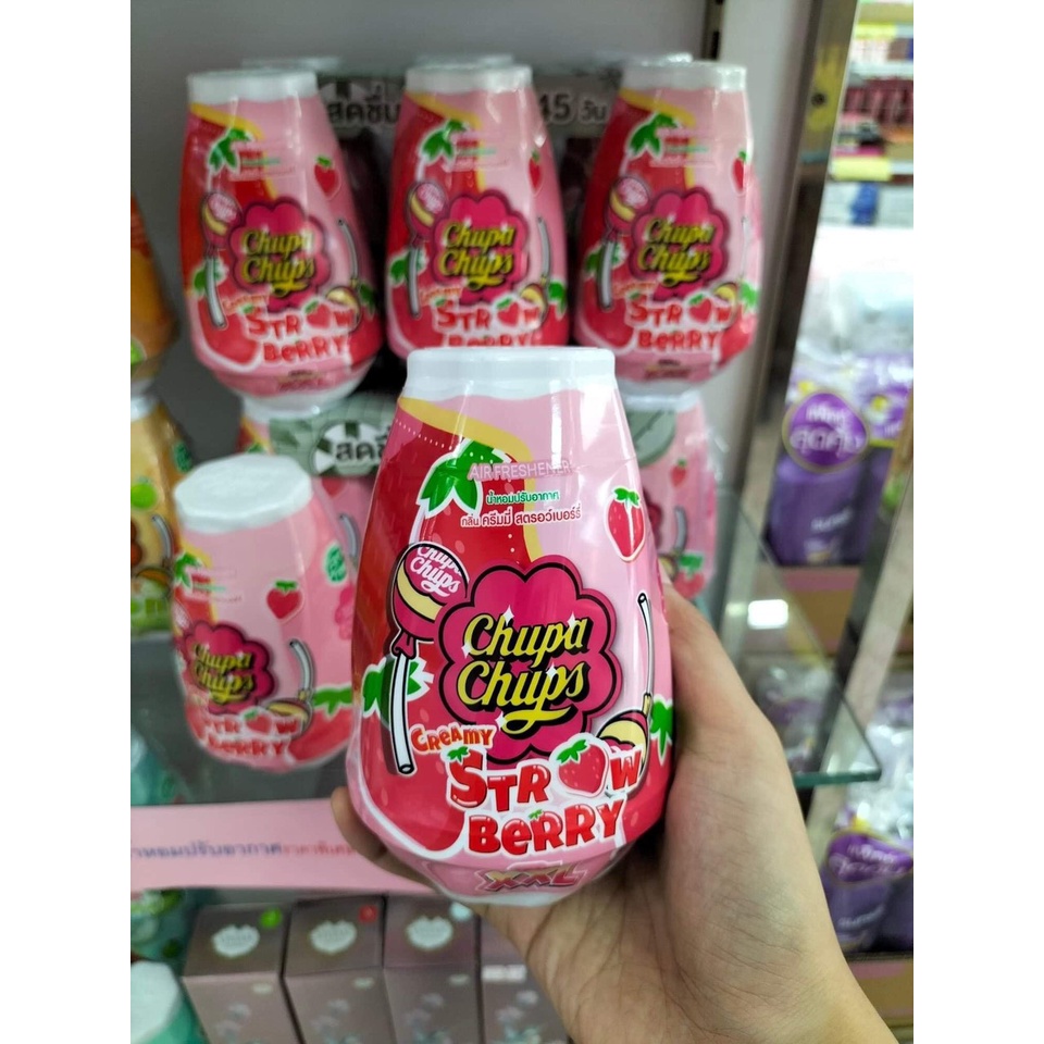 Sáp thơm phòng Chupa Chups Gel Air Freshener ngọt lịm kẹo trái cây size XXL sử dụng lên đến 45ngày - Thái Lan