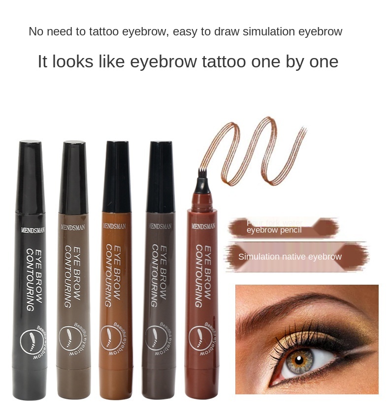 Bút Kẻ Lông Mày Dạng Lỏng Hai Đầu Lâu Trôi Không Nhòe