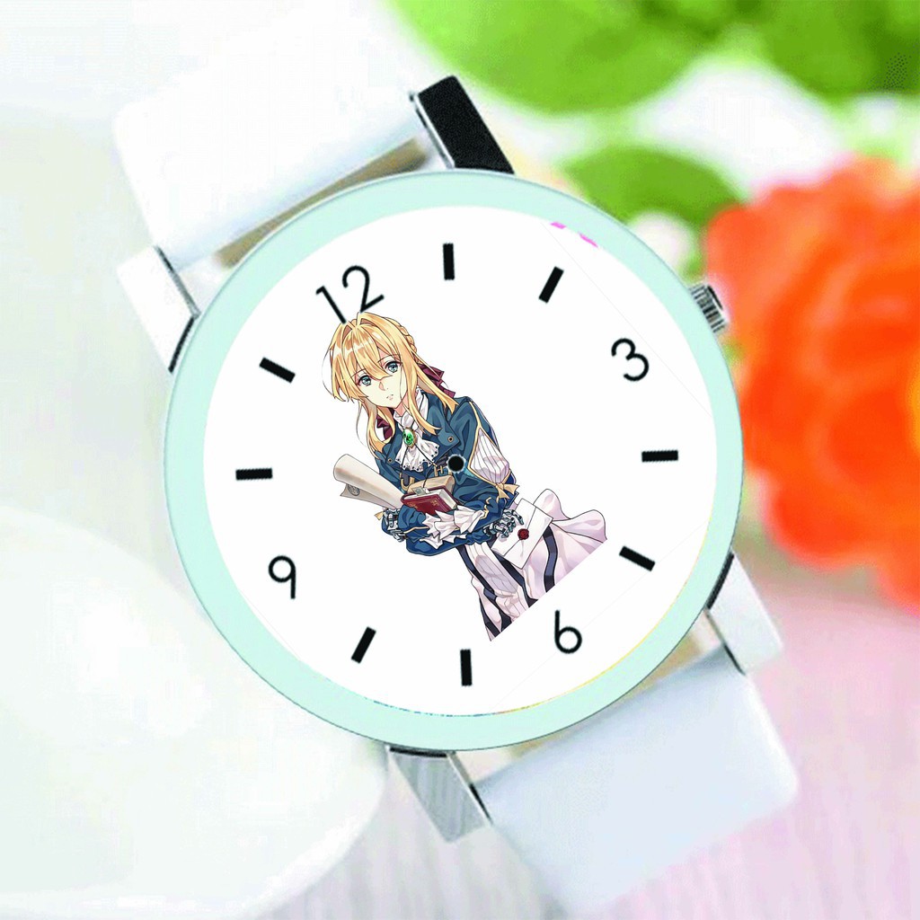 Đồng hồ đeo tay nam nữ in hình CONAN TOTORO HẮC QUẢN GIA anime chibi phụ kiện thời trang