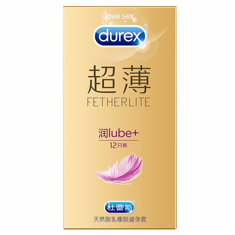 Durex Bao cao su đôn dên siêu mỏng Double slip, sản phẩm tình dục vợ chồng người lớn vừa và nhỏ