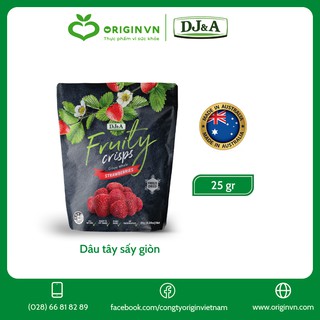 Dâu tây sấy giòn DJ&A Úc - 25g