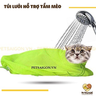Túi lưới hỗ trợ tắm & làm đẹp cho mèo