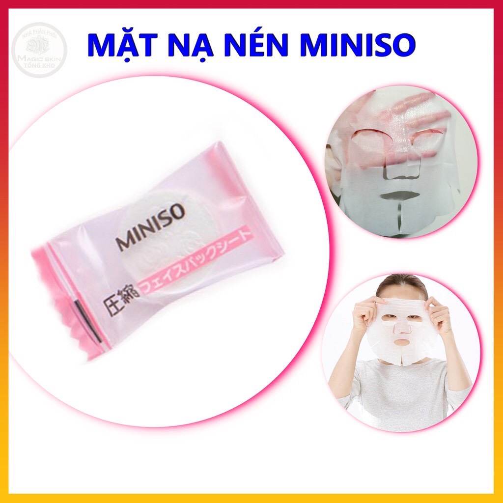 Mặt Nạ Viên Nén Giấy Miniso Dưỡng Da Mụn Cấp Ẩm Thải Độc