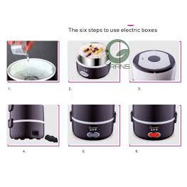 Hộp cơm cắm điện 3 tầng inox - HV Store 512