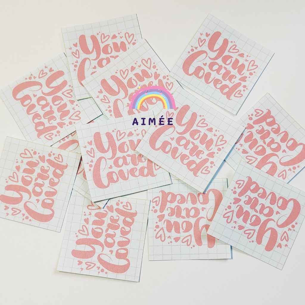 Sticker, nhãn dán nhiều màu sắc | Thank you, cảm ơn, dán niêm phong, gói quà, hộp carton | Aimee