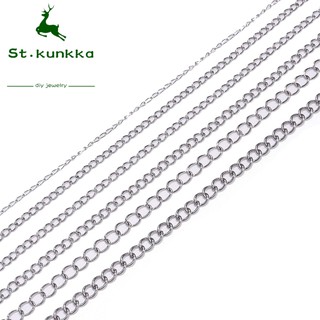 Dây Chuyền Thép Không Gỉ Số Lượng Lớn (1.2/2.2/2.4/3.0/4.0mm) - Cuộn 2M/5M, Phụ Kiện Trang Sức